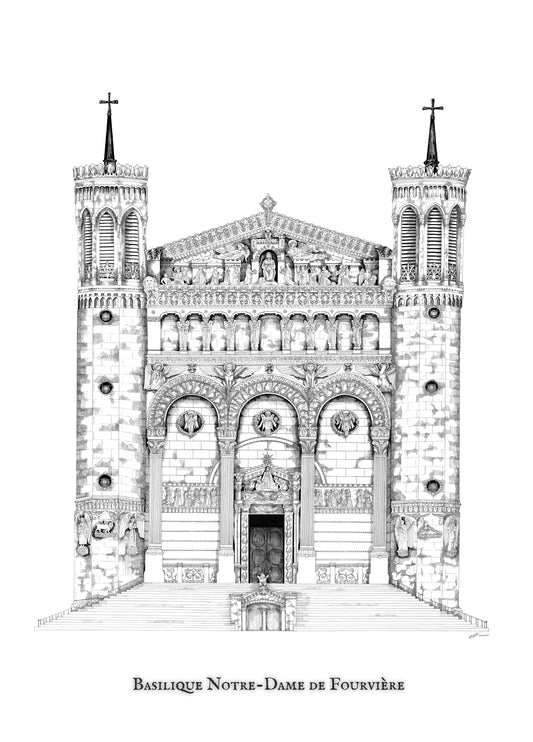 Basilique Notre-Dame de Fourvière Toile A1
